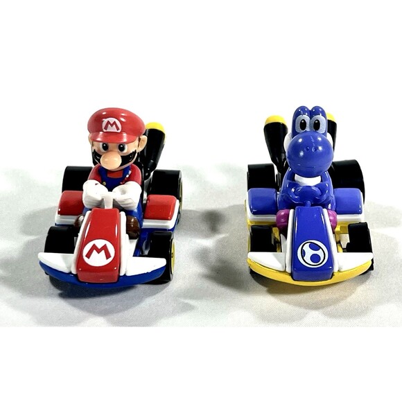 Mattel 2018 Nintendo Mario Kart Die-cast Toys Lot Of 2 Super Mario & Yoshi - Picture 6 of 8